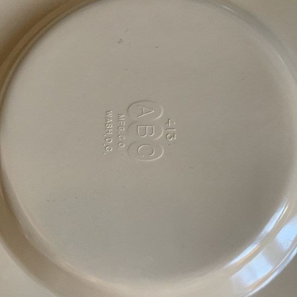 Vintage ABC Melamine Divided Cafeteria Food Trays #413 - Picture 3 of 4